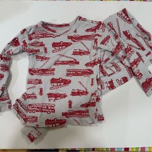 Baby Gap 4 Years Boys Firetruck long sleeve Pajamas 4T